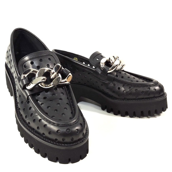 CASADEI 🇮🇹 WOMENS BLACK LEATHER COMFORT SUMMER LOAFERS